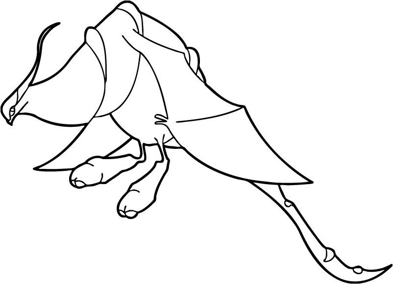 coloriage dragon de chasseur de dragons